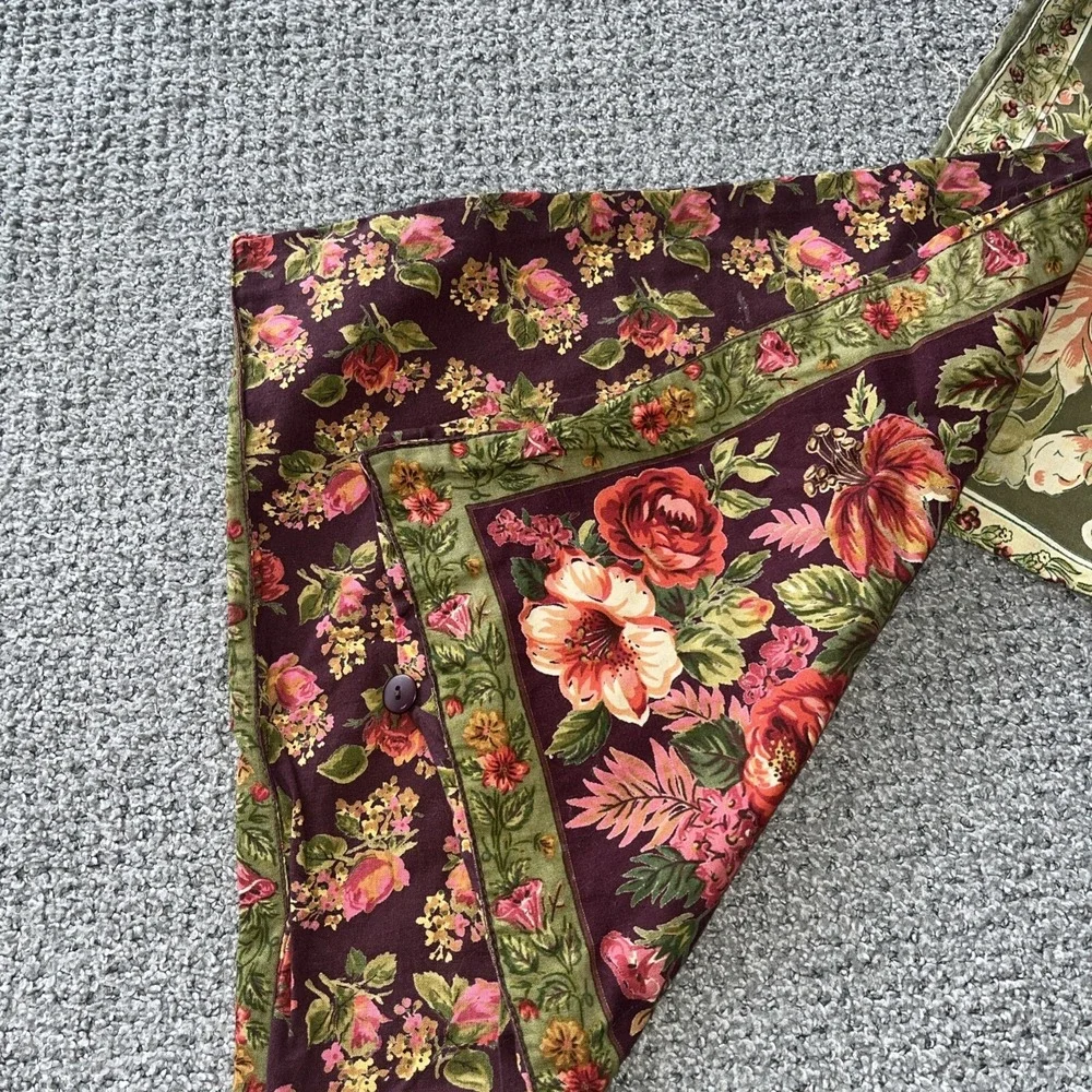 Lot Of 3 Vintage April Cornell Small Pillow Shams. Country, Floral Pillow Cases‎